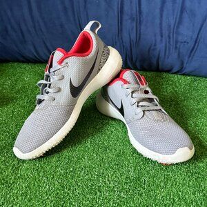 Nike Roshe G Tour Golf Shoes Youth 5Y Gray Red Spikeless Sneakers Boys Girls